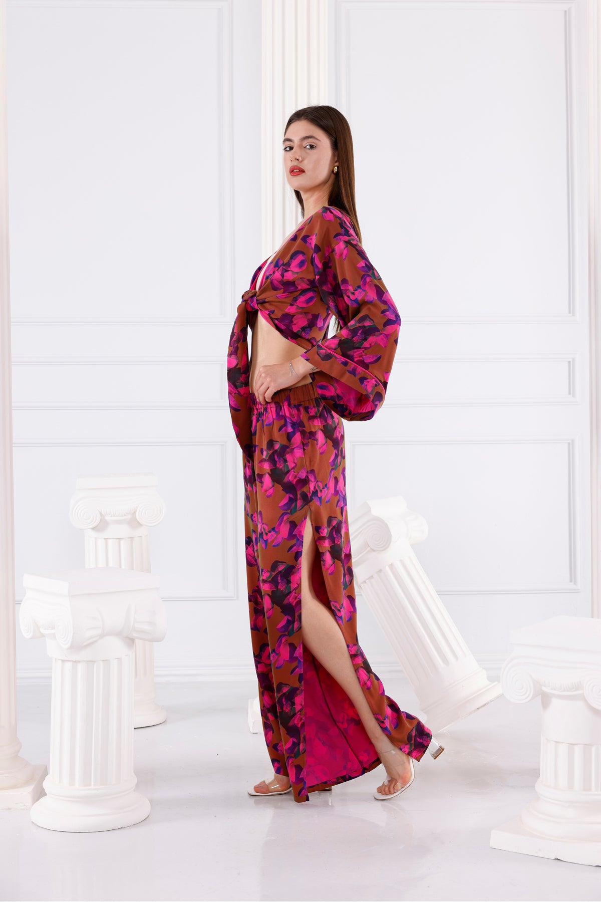 Astrid Vegan İpek CUPRO Cropped - Kimono 14