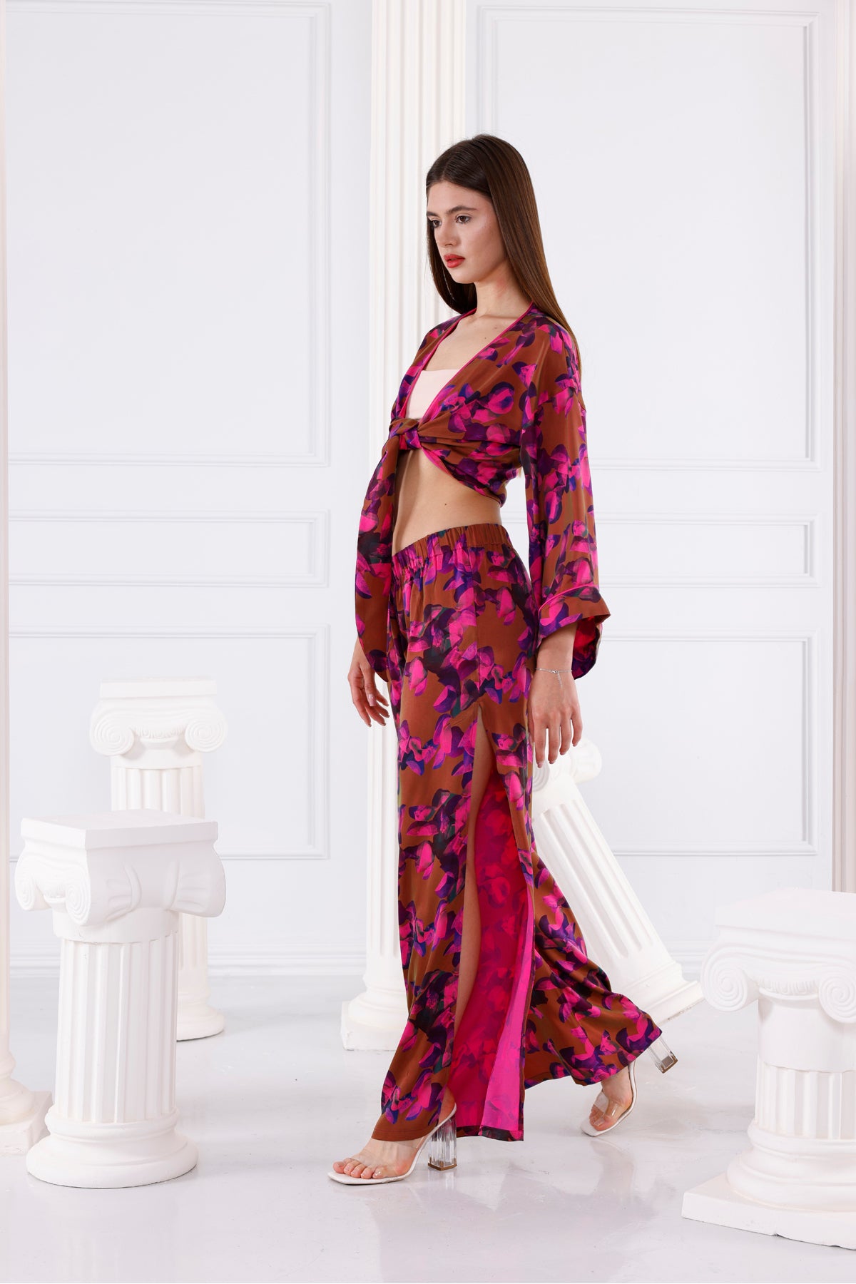 Astrid Vegan İpek CUPRO Cropped - Kimono 10
