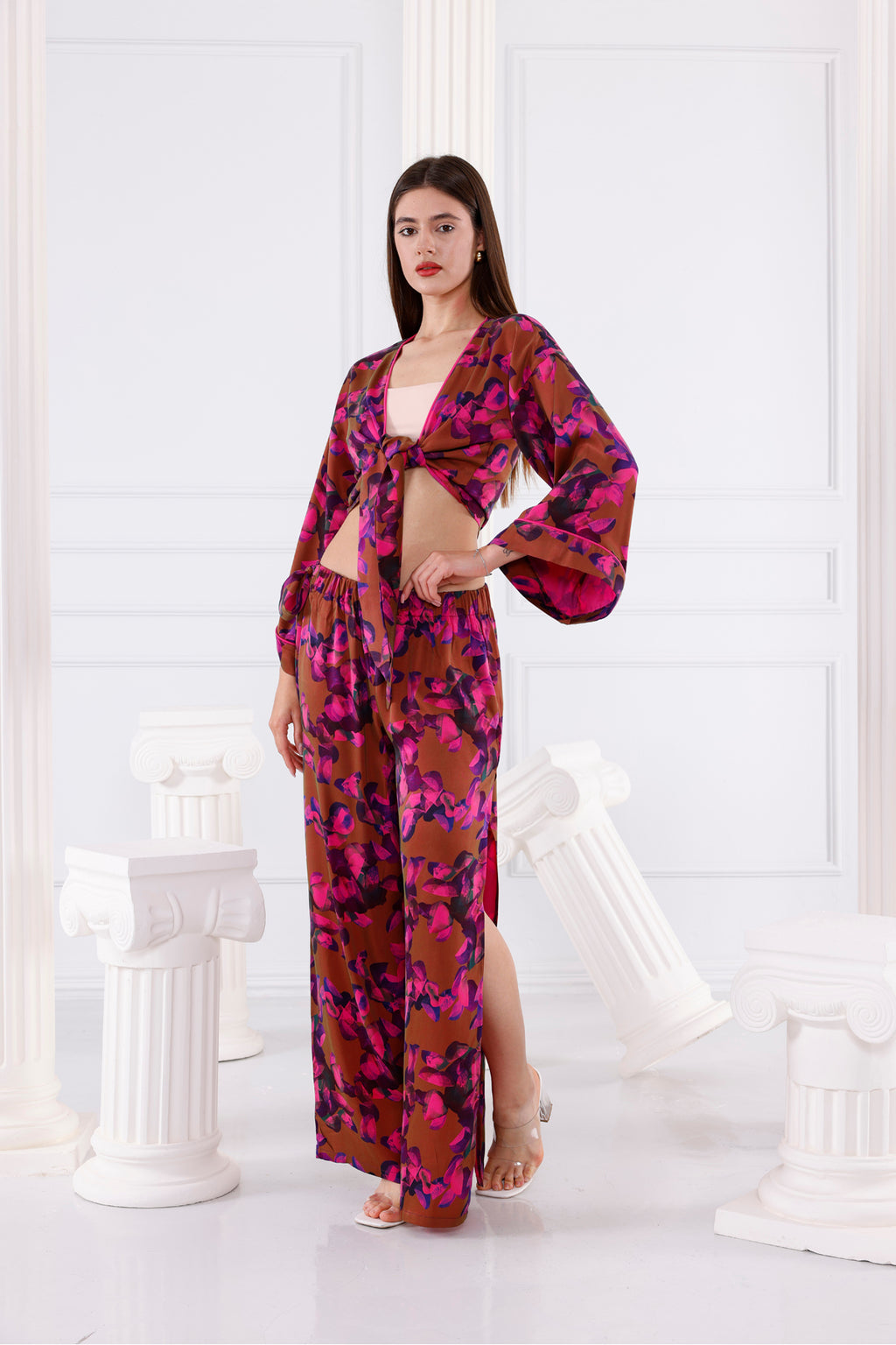 Astrid Vegan İpek CUPRO Cropped - Kimono 11