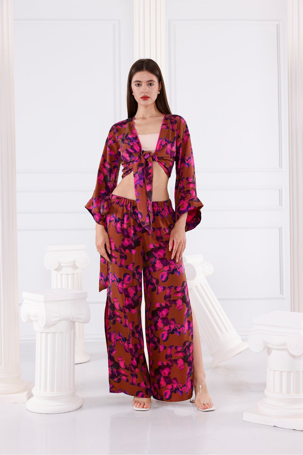 Astrid Vegan İpek CUPRO Cropped - Kimono 9