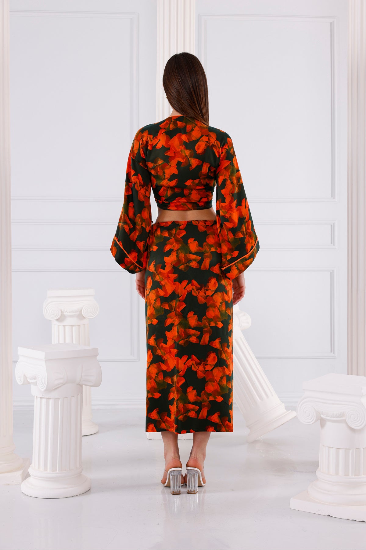 Astrid Vegan İpek CUPRO Cropped - Kimono 5
