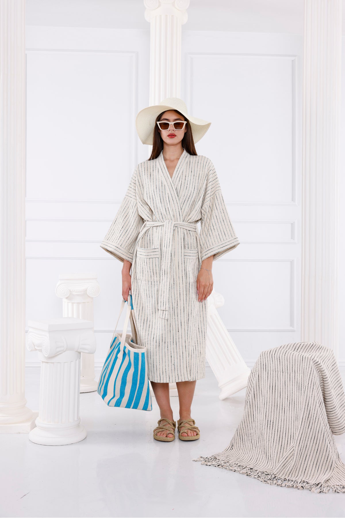 Elizabeth Organik Pamuk Kimono - Kimono